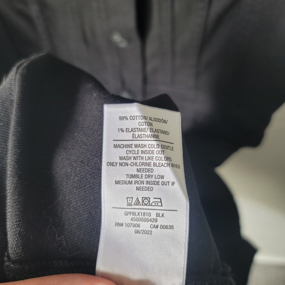 Hudson Black Button Front Denim Dress Size Small - Picture 5 of 6